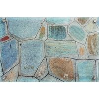 Design-Glas-Memoboard Flagstone 20 x 60 cm