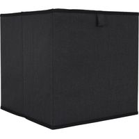 Box FOR Poli Regal, schwarz, 30x30cm, faltbar