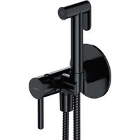 OMNIRES Y - Miscelatore per bidet ad incasso, con doccetta, con corpo, nero SYSYBI2BL
