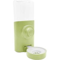 Automatischer Kaninchen-Wasserspender, tragbarer, auslaufsicherer Wasserspender für Hühner-green