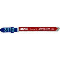 Lame de scie sauteuse MPS 3112 HSS pour des coupes courbes fines dans les tôles d'acier et d'aluminium.