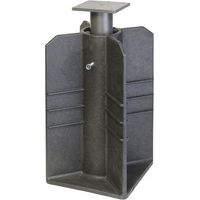 Socle à acheter pour parasol enterré 30x30 cm noir platine Homms