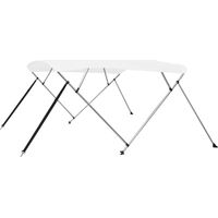 Auvent bimini à 4 arceaux Blanc 243x180x137 cm vidaXL
