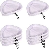 Balai Vapeur 8 Pièces Lingette Microfibre Microfibre Pads de Nettoyage Vapeur Pièces de Rechange de Vadrouilles Lavables