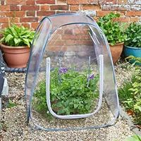 Pop-Up Gro-Zone Garden Greenhouse for Seedlings, Plants, Hanging Baskets Protection Grow House Convenient Easy Access Cover Outdoor Indoor Portable Gardening Allotment (80cm x 50cm x 50cm)