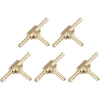 4 mm T-Schlauchverbinder – 3-Wege-Messingfitting für Öl, Wasser und Luft – 5er-Pack