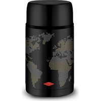Oroley Thermos Monde Noir 1000 ml pour aliments