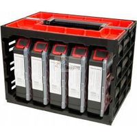 Prosperplast Kistenberg TAGER CASE scatola degli attrezzi nera rossa
