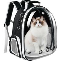 Sac à dos pour chat, sac à dos pour animaux de compagnie, capsule spatiale transparente portable, sac pour animaux, accessoires pour chat, sac à dos respirant