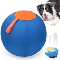 Balle géante pour chien, balle de berger géante pour chiens, grande balle gonflable durable pour l'exercice en extérieur et la stimulation mentale, jouet interactif pour bordure
