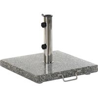 Parasol Basis Granit Edelstahl 45x45x35 25 kg 48 mm/38m Edelstahl Granitmaterial Mehrfarbige Farbfamilie Outdoor -Möbel Details