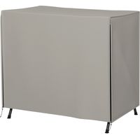 Housse balancín jardin avec fermeture éclair 177x114x152 cm gris