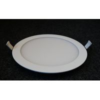 Plafonnier encastré LED 25W blanc ultra-plat fixe Ø 240mm 3000K 2080lm 115° alim 230V non-dimmable IK08 IP20 TF024 PANEL ECO P&L