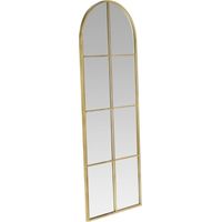 Miroir fenêtre doré élégant style atelier raffiné décoratif - doré effet verrière atelier