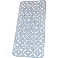 Tappeto antiscivolo per vasca in pvc bianco 36 x 72 cm accessori bagno