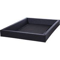 Bastidor de espuma estructura cama de agua doble dormitorio negro 160 x 200 x 20 cm SIMPLE