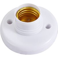ZVD – Lot de 4 douilles E27 en plastique blanc – Tension 250V, courant 6A, température 300°C – Compatibles ampoules traditionnelles et LFC