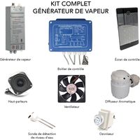 Kit hammam pequeño volumen generador de vapor 2.8kw pantalla LCD con accesorios