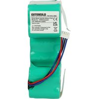 EXTENSILO Akku Ersatz für Ecovacs 10001568, 10002167, ZJ1517-HFR, DD3G, DD4G, DM88 für Home Cleaner Heimroboter (3500mAh, 12V, NiMH)