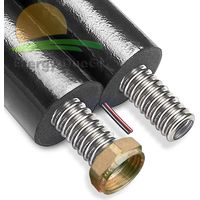 Tubazione Solarflex doppia in acciaio inox spess. isolante 13mm DN25 - 15 metri + kit