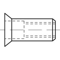 Blindnietmutter A 2 Senkkopf M 8 / 1,5 - 4,5 S 100 Stk