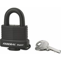 THIRARD - Cadenas à clé Fédéral Lock Sea Line, laiton, extérieur, anse inox, 40mm, 2 clés - THIRARD
