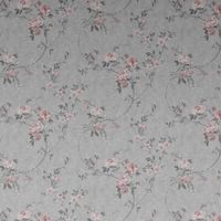 Bettany Floral Wallpaper Muriva Textured Heavyweight Vinyl Grey Pink Glitter
