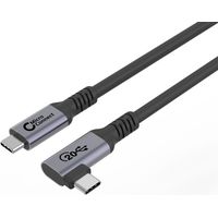 MicroConnect Premium Kabel USB-C 5 m, 20 Gbit/s, 100 W, USB 3.2 Gen 2x2, Kątowy, USB3.2CC5-A