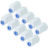 vhbw 10x Filtres à eau remplacement pour AquaHouse AH-CBI pour machine à café automatique, machine à expresso, blanc