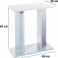 Aqua Table - SAN DIMAS - Tisch 60 - Weiß - Einfache Montage - Modernes Design