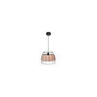 Pendentif sotero 1xe27 h.reg.xp.32cm rotin marron