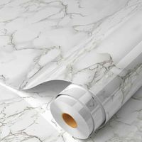Papel pintado adhesivo para paredes de cocina, efecto mármol, grueso, impermeable, rollo removible para armarios y muebles de baño, 40 cm x 3 m