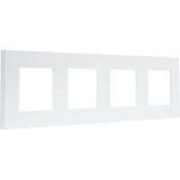 Rahmen PC 4 Module Modern Weiß für Modern Touch-Schalter