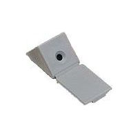 Taquets équerre simple à 2 trous STORO - avec couvercle intégré - 24 x 23 x 23 mm - gris - par 100 - PRUNIER