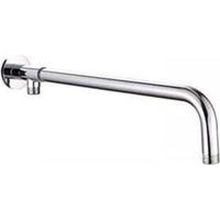 Bras de douche en acier inoxydable avec support en cuivre, adapté au pommeau de douche (48 cm)