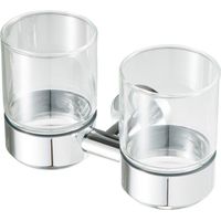 Geesa Nemox Porte-verre avec verre double Chromé