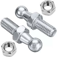 Rotule De Verin Rotule M8 - Boulon M8 2 pièces Boulon à rotule professionnel M8 Repalcement pour vérins à gaz Bouchon à extrémité sphérique