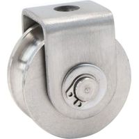 Single Pulley, Stainless Steel Cable Pulley, Lifting Pulley, Climbing Pulley, Loading Pulley, Lifting Pulley, Capacity 30kg - 1 Piece, Silver