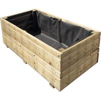 Bac Bois Oslo 40x40 Bois Traité Classe 3 - Miele