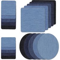 (4 formes, 5 couleurs)Lot de 20 patchs thermocollants en denim, kits de réparation pour jeans, patchs pour vêtements, fer sur patch, thermocollants jeans pour tissus