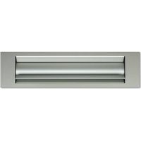 Entrée de boîte aux lettres isolante 236x30 mm – Anodisé argent – Isolation thermique et phonique – T60110000 – Goettgens