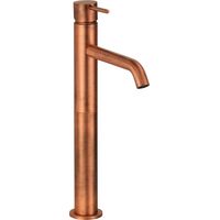 Hohe, kupferfarbene Einhebel-Waschtischarmatur ohne Abfluss Gattoni Easy 2384/23VC Kupfer