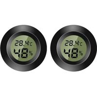 Digital Indoor Thermometer - Mini Hygrometer - Digital LCD Display - For Indoor and Outdoor Use - Humidity Meter for Humidifier, Cellar, Baby's Room - Fahrenheit or Celsius (2)