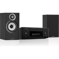 Mini catena Hi-Fi Denon RCD N12DAB Bluetooth AirPlay 2 HEOS con diffusori BW607BK 2 x 65 W Nero