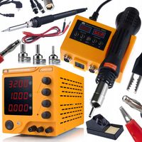 Rosfix AmpRush RARES-3210 – Alimentation Laboratoire 32V 10A Set Station de Soudage 2en1 Orange Husky OH660 660W