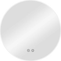 Lux Vanity LV-2706: Anti-Fog Wall-Mounted Round Bathroom Mirror with Lights Backlit - 80cm