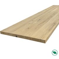 Forestea – Plan de travail en chêne massif pleines lames 2600 x 800 x 25 mm – Produit de qualité supérieure – Traitement nécessaire