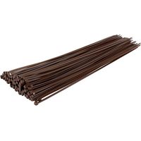 Set di 50 Fascette multiuso in nylon 3,6 x 300 mm Colore marrone