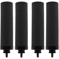 Lot de 4 filtres à eau Berkey – Charbon actif de coque de noix de coco – Filtration 1 micromètre – Compatible systèmes Berkey