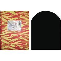 Protecteur de sol en acier au carbone 80x90 cm – Épaisseur 2 mm – Pour poêle à granulés et à bois – Protection contre les cendres et étincelles – Milo Srl